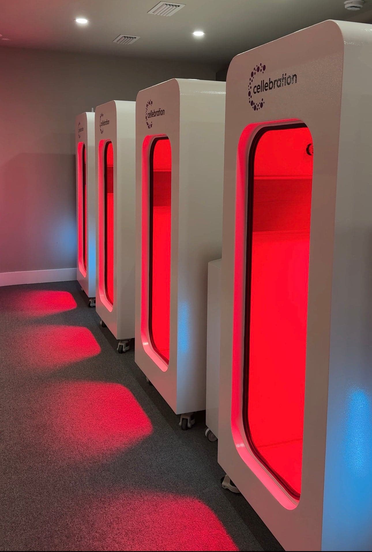 Therapy chambers at Cellebration, Sunny Isles Beach